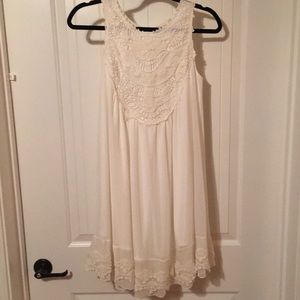 Women’s dress with lace detail